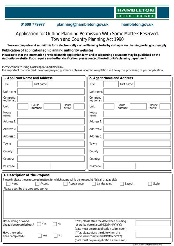 Fill Free Fillable Hambleton District Council PDF Forms