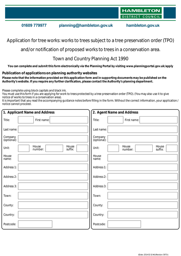 Fill Free Fillable Hambleton District Council PDF Forms