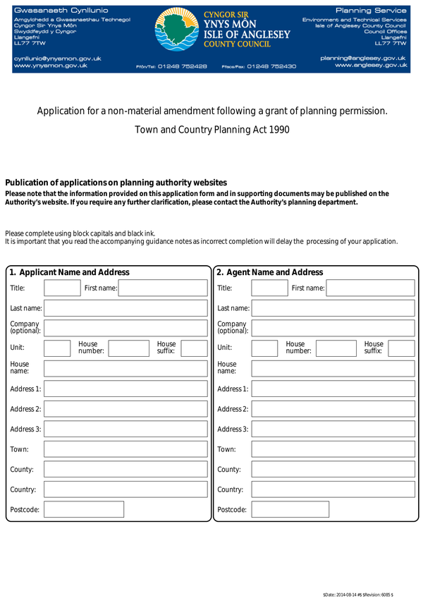 Fill Free Fillable Isle Of Anglesey County Council PDF Forms