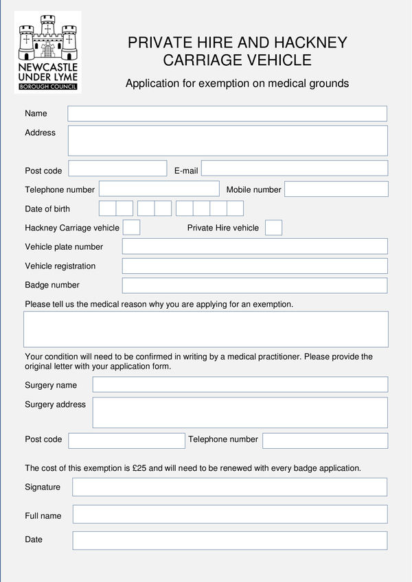 Fill Free Fillable Newcastle Under Lyme Borough Council PDF Forms