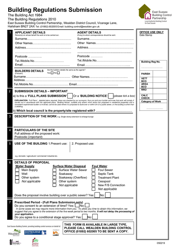 Fill Free Fillable Wealden District Council PDF Forms