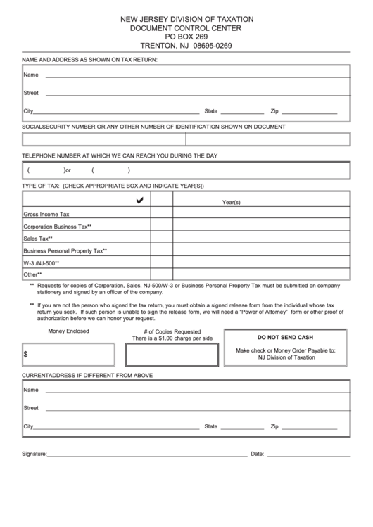 Fillable Form Dcc 1 Document Control Center Request Form Printable