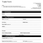 Fillable Online Application For Market Stall Trader Form