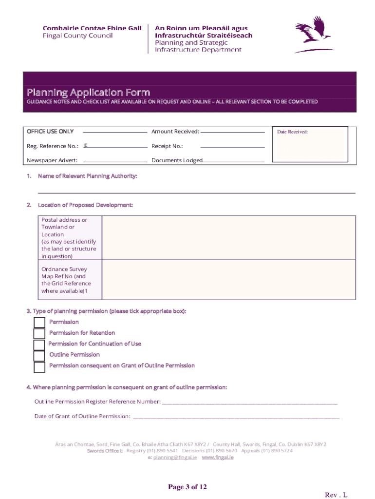 Fillable Online CIL Process And Forms For Planning Applications Fax