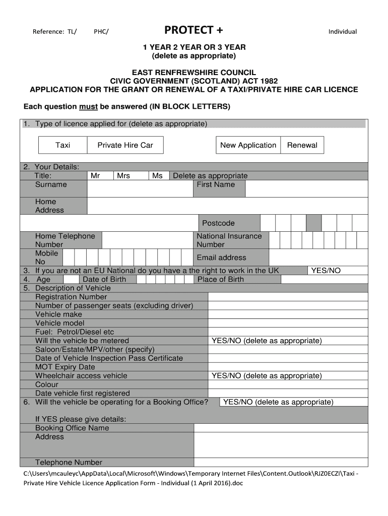 Fillable Online Medical Priority Application Form East Renfrewshire 