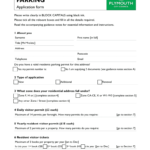 Fillable Online Plymouth Gov Resident Visitor Application And Guidance