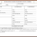 Florida Supreme Court Small Claims Forms Form Resume Examples