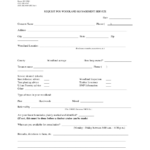 Form FOR1 Download Printable PDF Or Fill Online Request For Woodland
