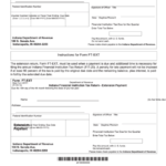 Form Ft Es Indiana Financial Institution Tax Return Estimated