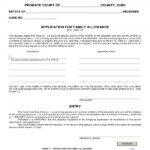 FREE 4 Family Allowance Forms In PDF