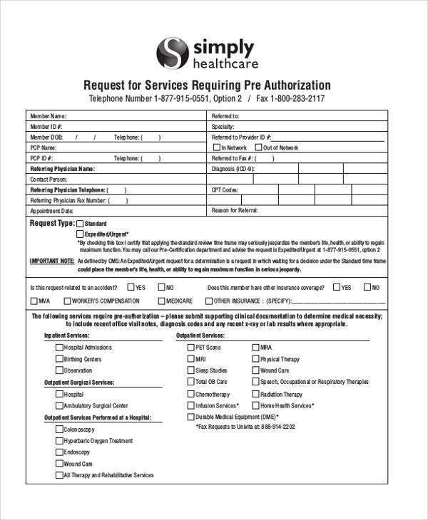 FREE 41 Authorization Forms In PDF Excel MS Word