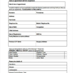 FREE 8 Health Check Forms In PDF Ms Word