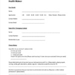 FREE 9 Health Waiver Forms In PDF Ms Word