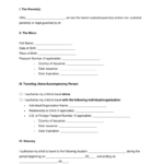 Free Minor Child Travel Consent Form PDF Word EForms Free