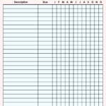 Free Monthly Payment Schedule Template Printable Templates