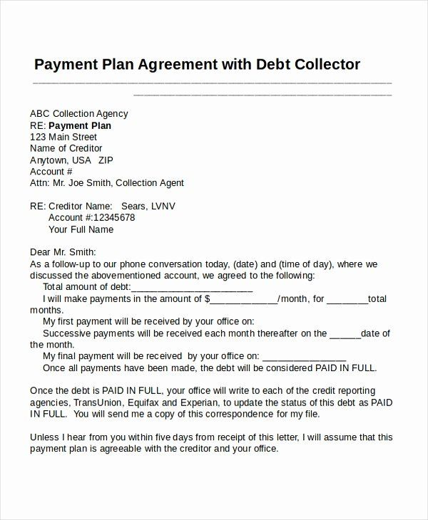 Free Payment Plan Proposal Letter Jamtsi