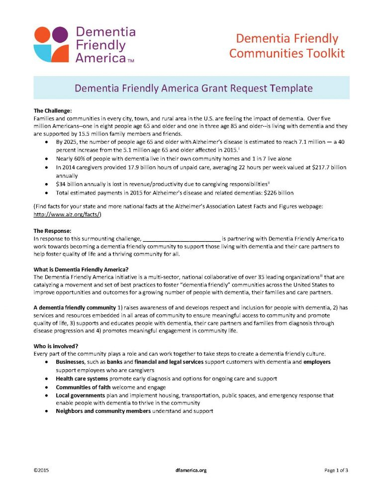 Funding Opportunities Dementia Friendly Massachusetts