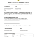 Gym Membership Cancellation Form Fill Online Printable Fillable