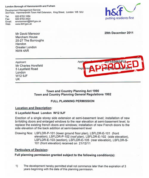 Hammersmith Fulham Planning Application Forms PlanForms