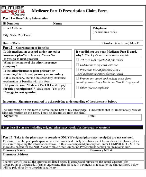 How To File Medicare Part D Claims