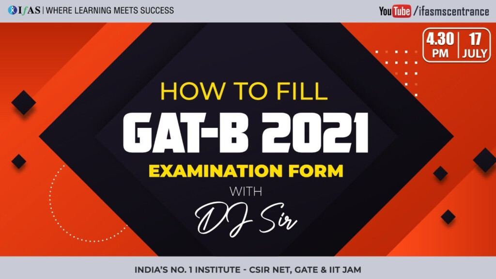 How To Fill GAT B Application Form 2021 Things You Need To Know YouTube