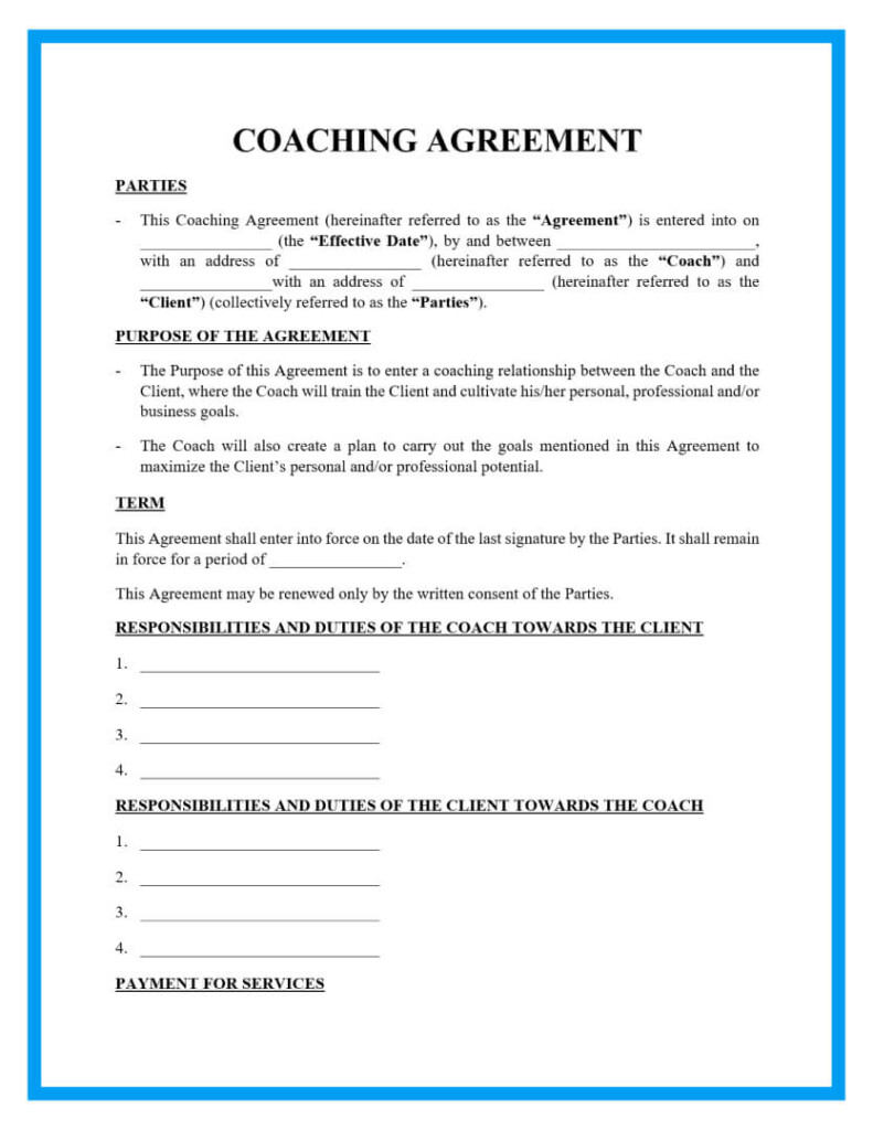 How To Use A Coaching Contract Download Our Free Template 2022 