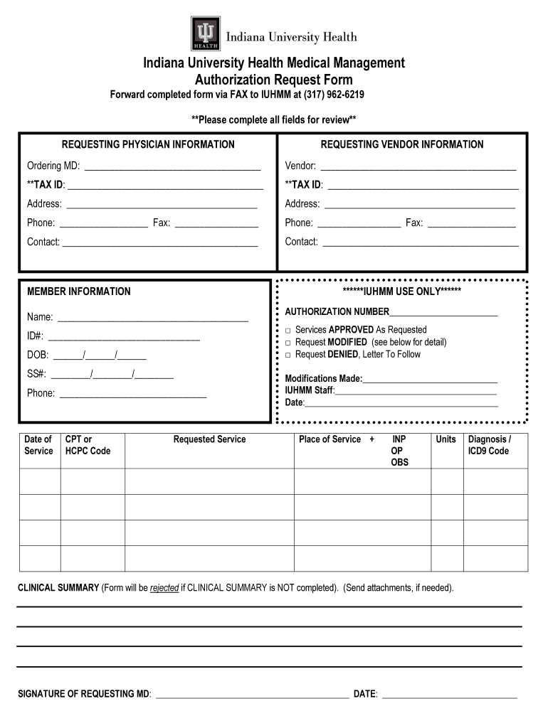 Indiana Health Authorization Form Fill Out And Sign Printable PDF 