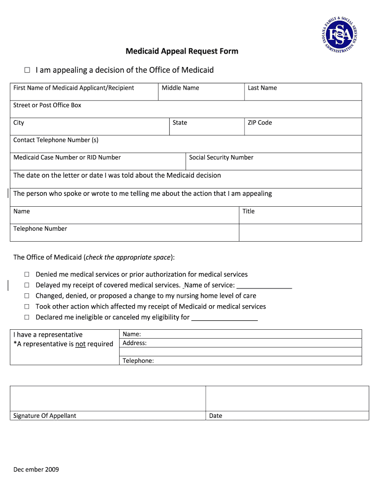 Indiana Medicaid Appeal Form Fill Out Sign Online DocHub