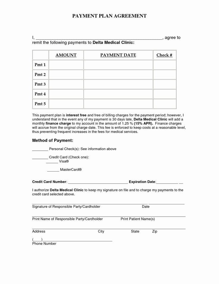 Installment Payment Plan Agreement Template Best Of Loan Agreement 