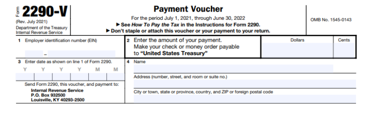 IRS Form 2290 Instructions For The 2021 2022 Tax Year EZ2290 Blog