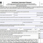 IRS Form For Payment Plan