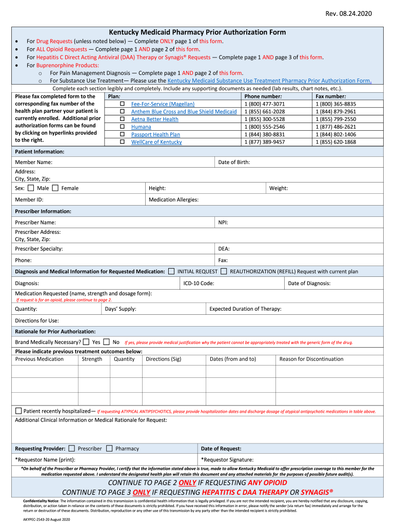 Kentucky Authorization Form Fill Out Sign Online DocHub
