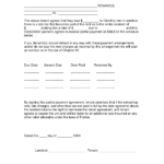 Late Rent Payment Agreement Free Printable Documents