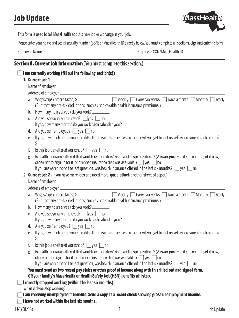 Masshealth Member Forms Fill Out And Sign Printable PDF Template 