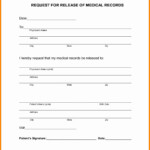 Medical Records Request Form Template Free Printable Templates