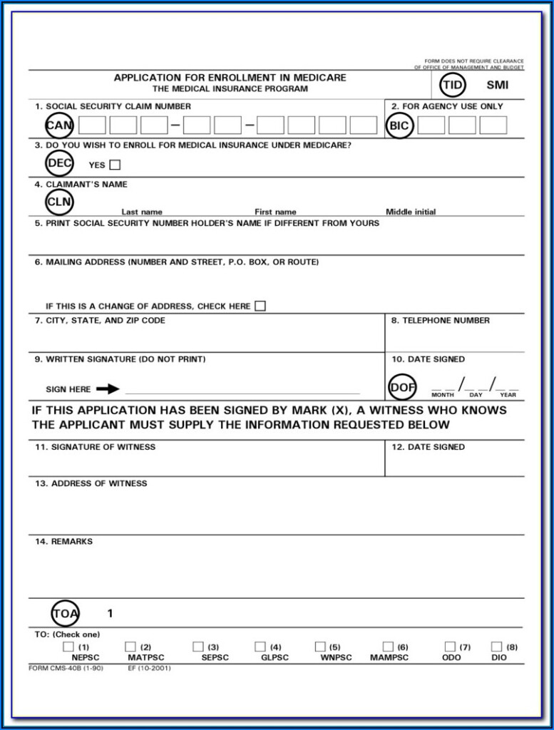 Medicare Part B Application Form Cms L564 Form Resume Examples 