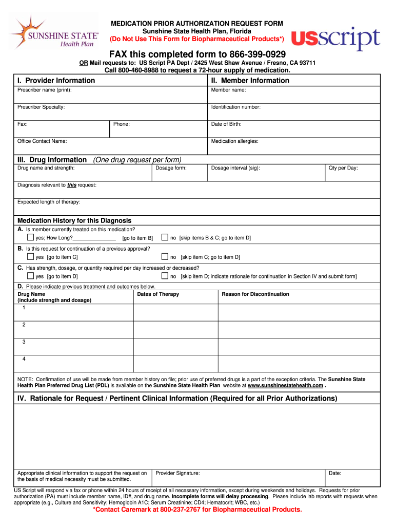 Medication Prior Fill Out Sign Online DocHub