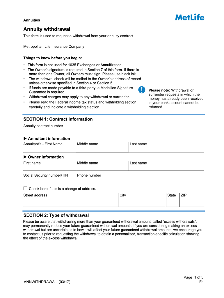 Metlife Withdrawal Form 403b Fill Online Printable Fillable Blank 114