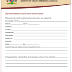 Namibia Health Questionnaire Fill Online Printable Fillable Blank