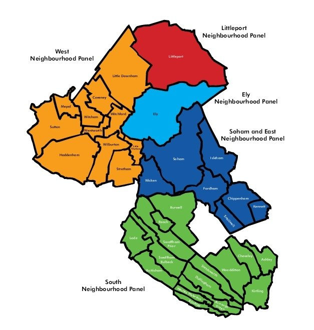 Neighbourhood Panels Map East Cambridgeshire District Council