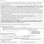 New York Health Information Release Form Download Free Printable Blank