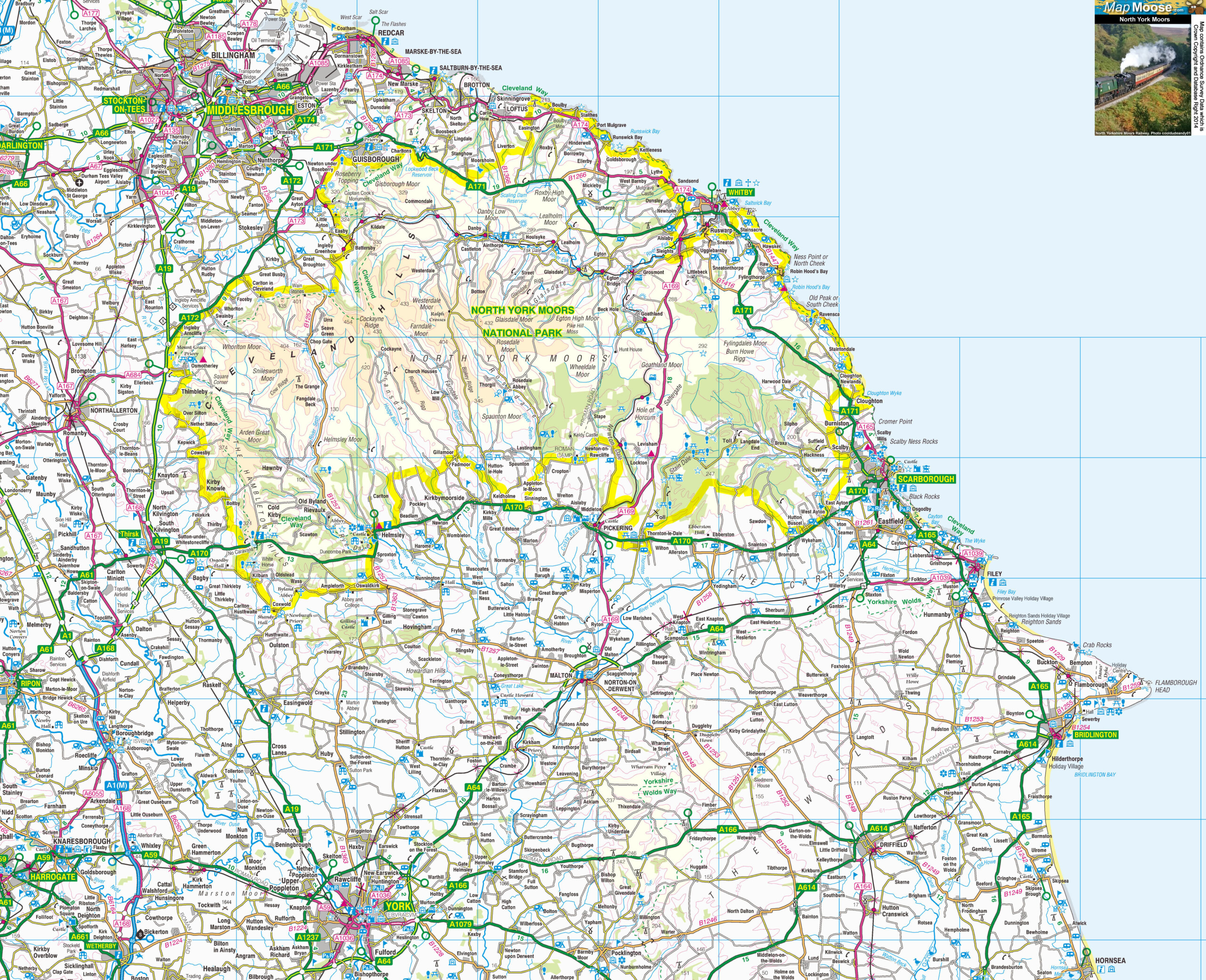 North York Moors Map FREE Download View Offline