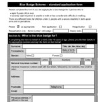 Nottingham County Council Blue Badge PlanForms