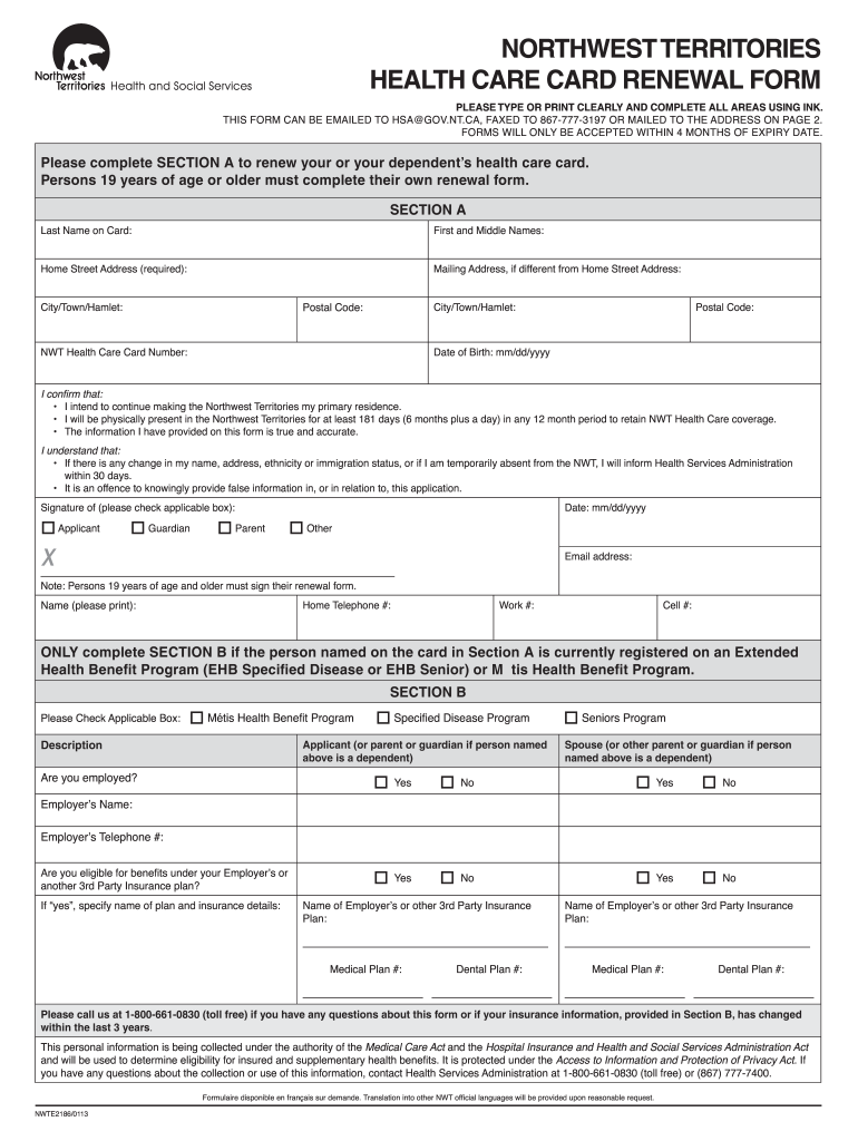 Ontario Health Card Renewal Form Pdf Fill Online Printable Fillable 