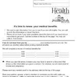 Oregon Medical Benefits Renewal Form Download Printable PDF