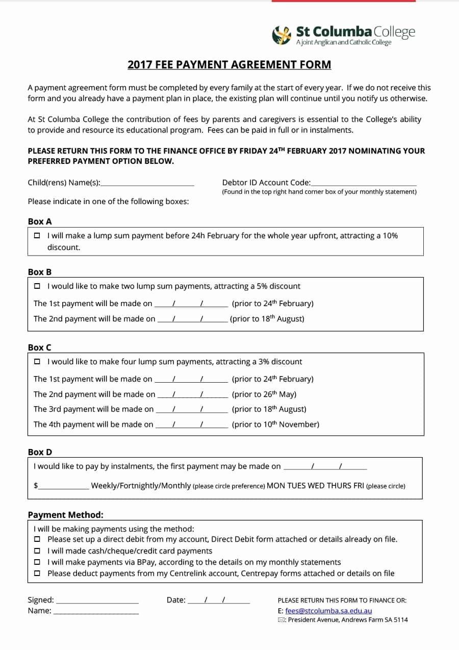 Payment Plan Form Peterainsworth