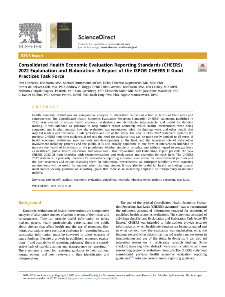  PDF Consolidated Health Economic Evaluation Reporting Standards 