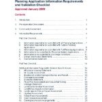 Planning Application Information Requirements And Validation Checklist