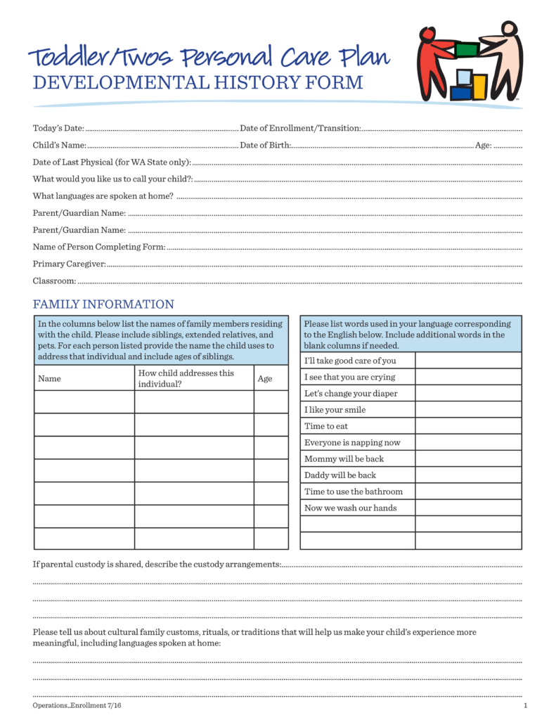 Printable Individual Care Plan Template Printable Templates