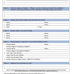 Printable Safety Plan Template For Students